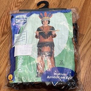 New Rubie’s Native American Boy Costume Size small 4-6 3 piece set